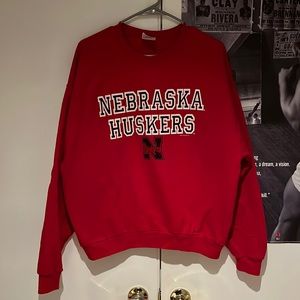 VINTAGE Nebraska Huskers Crew Neck. Men’s Large.